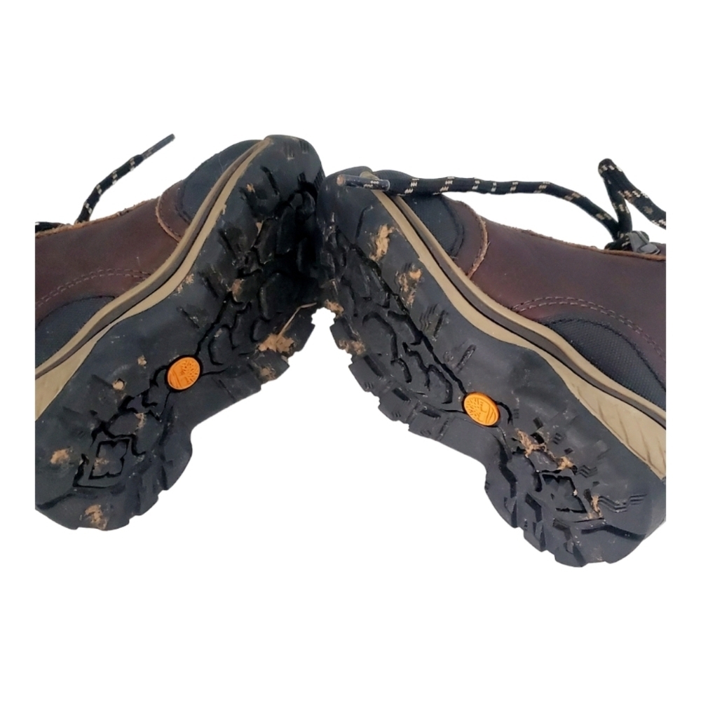 Timberland Brown Leather Toddler Boys Hiking Boots Size 5 - Picture 5 of 6
